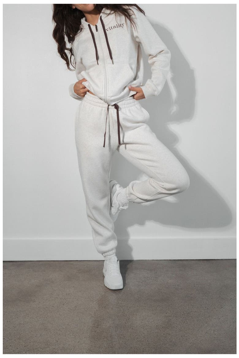 Cozy Uni Jogger, Main, color, Oat Marl