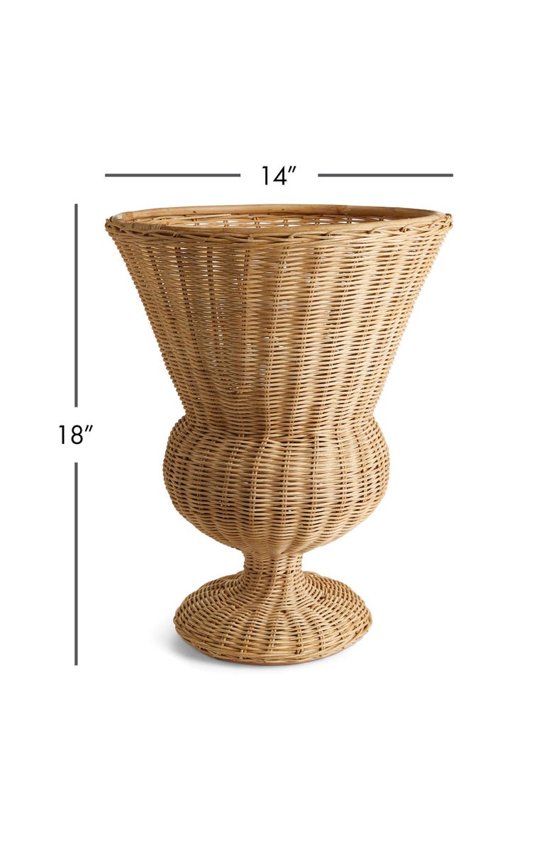 Napa Home & Garden Riviera Footed Urn, Alternate, color, Brown