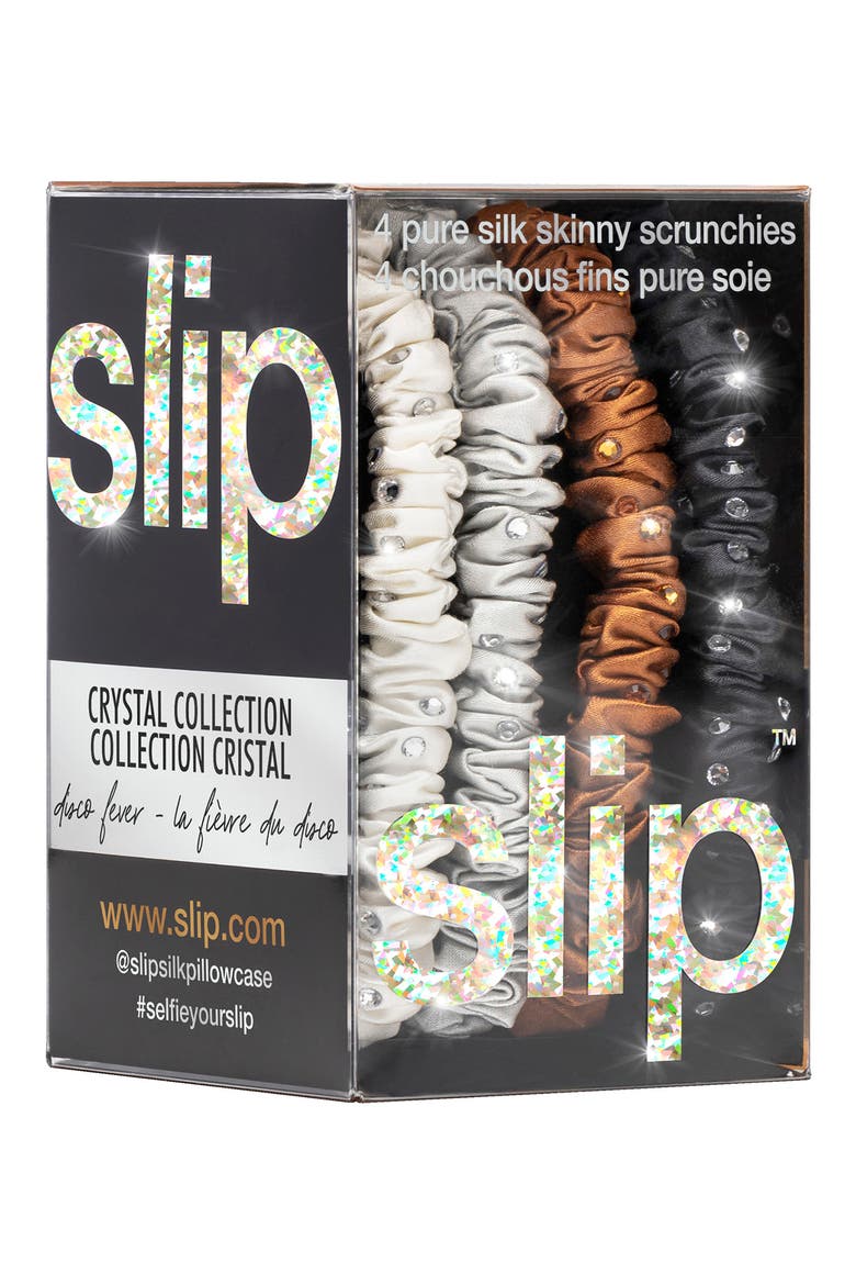 Disco Pure Silk Skinny Scrunchie Set (Limited Edition), Alternate, color, NO COLOR