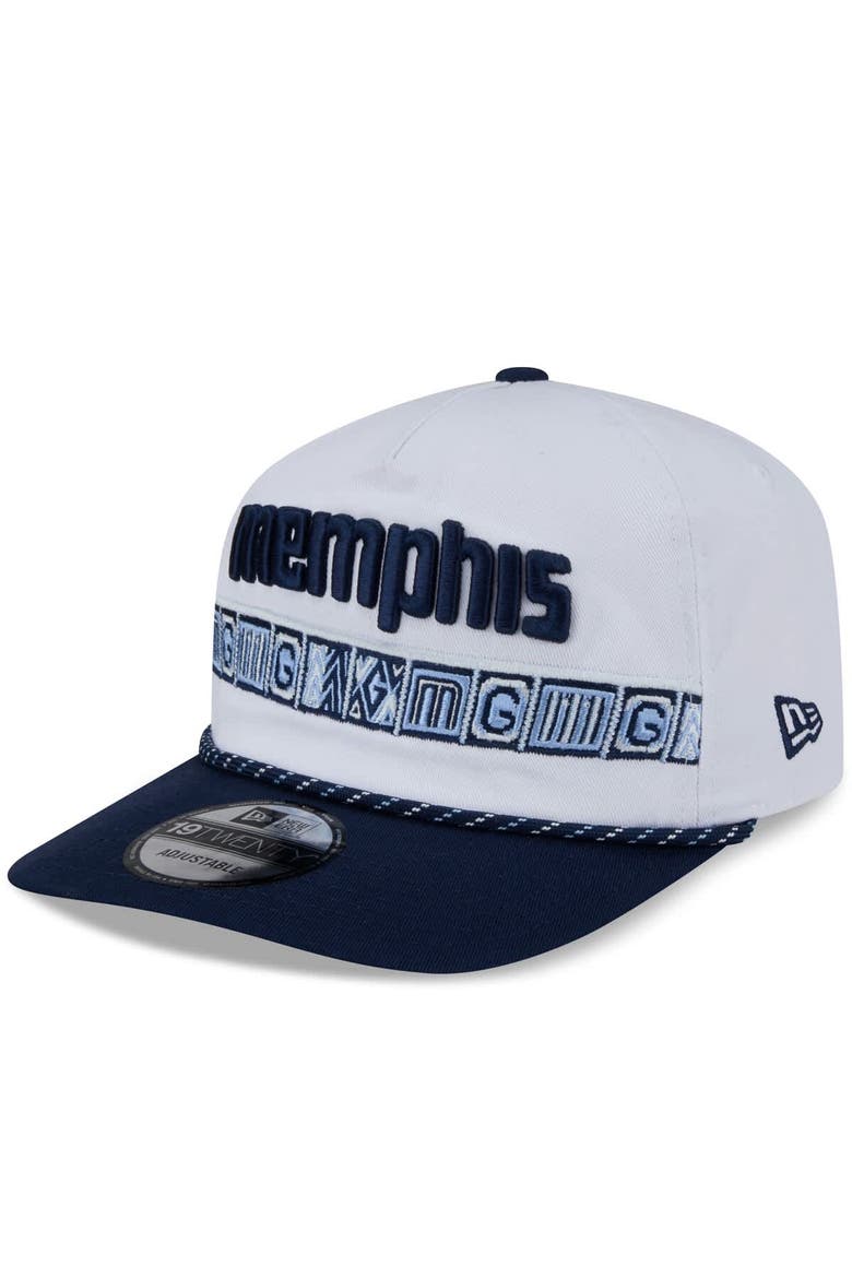 Men's New Era White/Navy Memphis Grizzlies 2025/26 City Edition 19TWENTY Adjustable Hat, Alternate, color, White