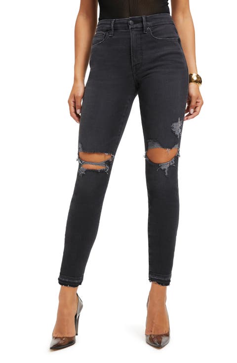 Good Legs Festival Rips High Waist Ankle Skinny Jeans