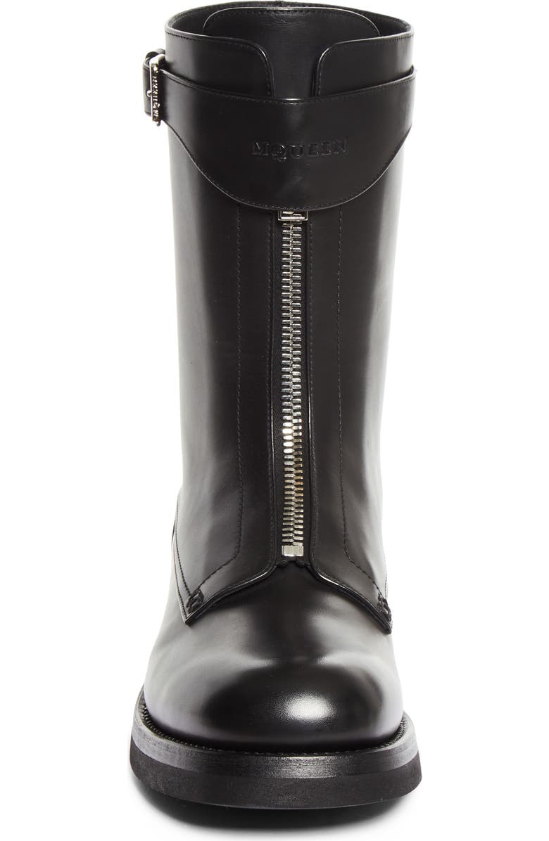 McQueen Biker Boot, Alternate, color, Black