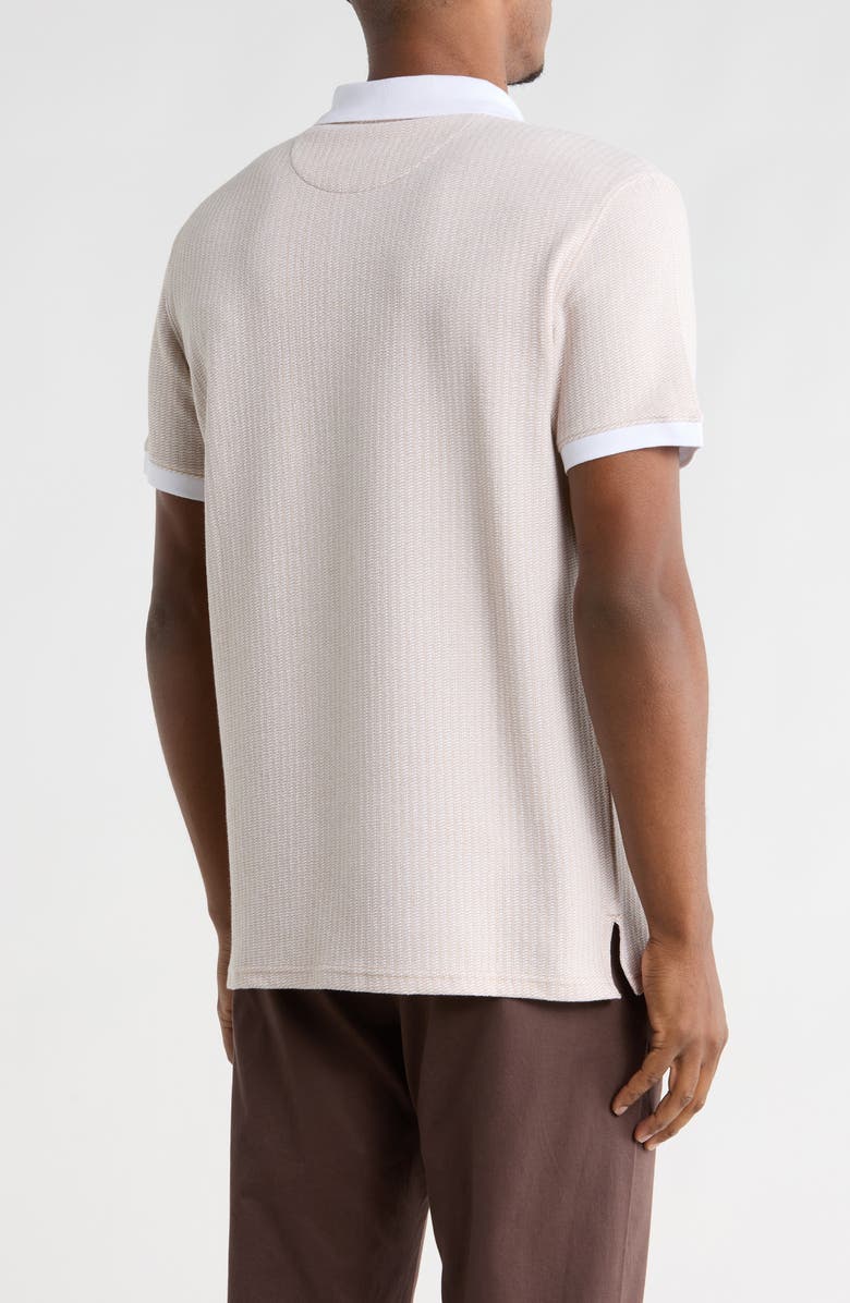 Calvin Klein Diagonal Ottoman Polo, Alternate, color, White Pepper