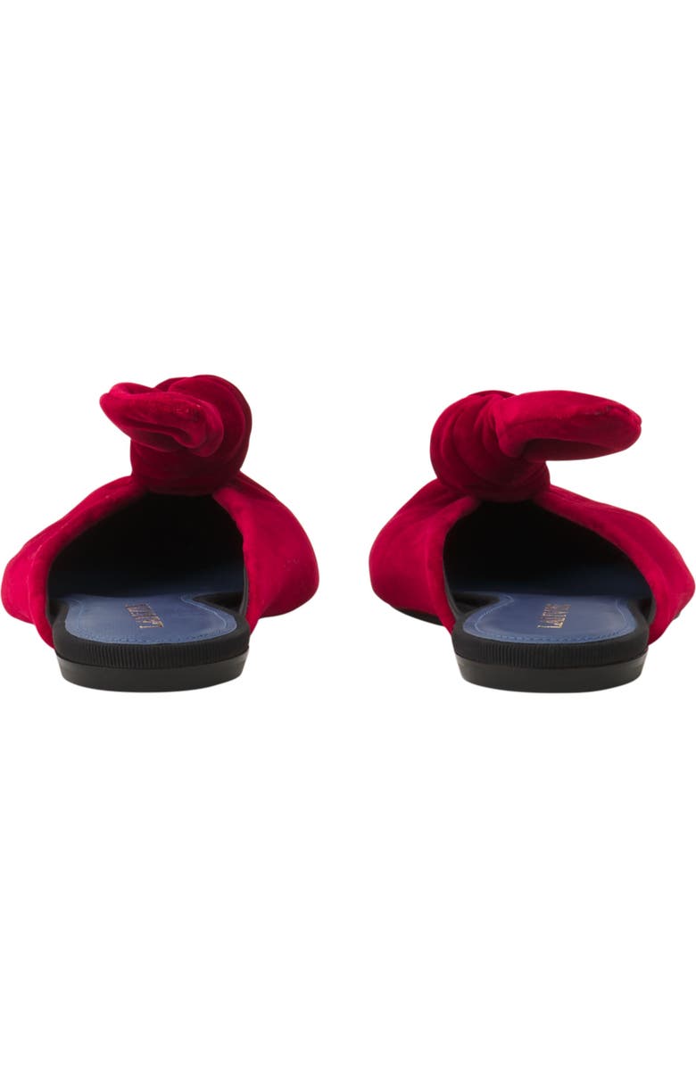 Lanvin Midnight Step Velvet Bow Mule, Alternate, color, Red
