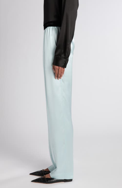 Tom Ford Stretch Silk Satin Pj Pants In Blue