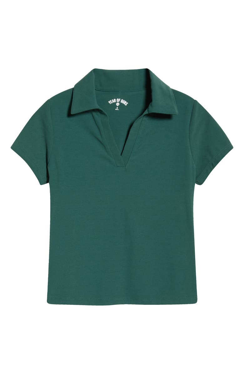 Year of Ours Studio Performance Polo Tee, Alternate, color, Turf