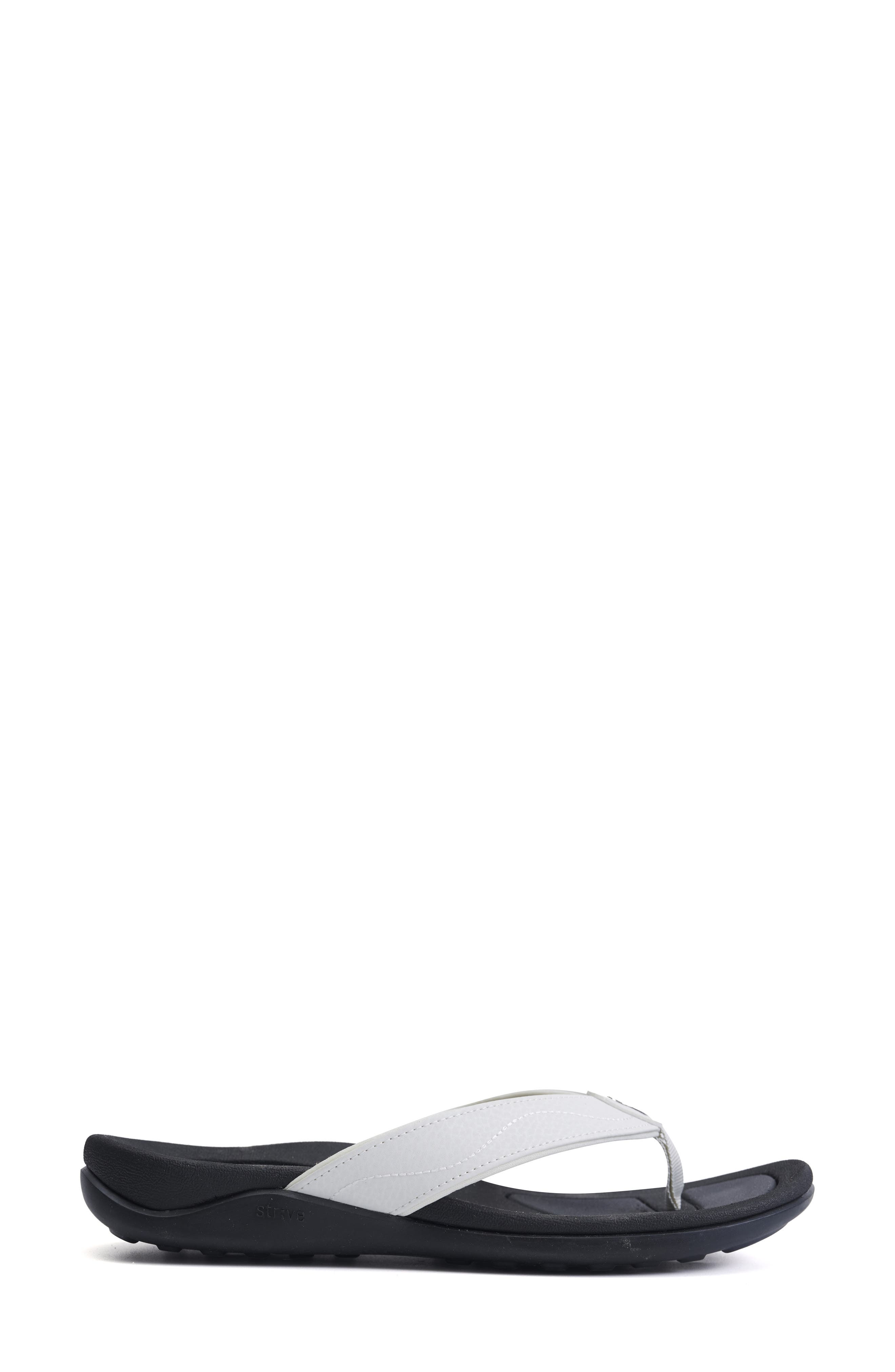 Wave Waterproof Flip Flop, Alternate, color, WHITE