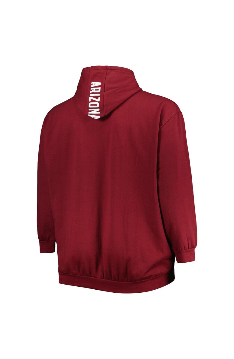 PROFILE Men's Cardinal Arizona Cardinals Big & Tall Logo Pullover Hoodie, Alternate, color, Cardinal