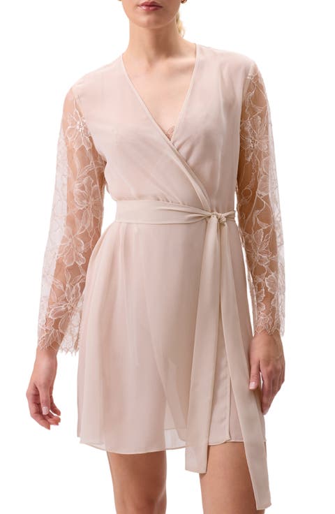 Sincerity Short Chiffon Robe
