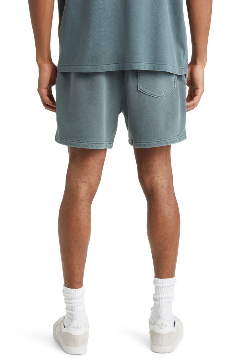 Core Organic Cotton Brushed Terry Sweat Shorts, Alternate, color, VINTAGE SLATE