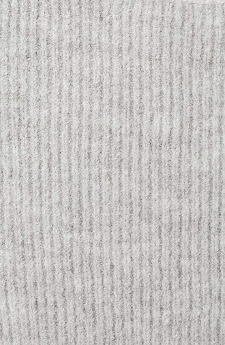 MANGO Boat Neck Rib Sweater, Alternate, color, Grey