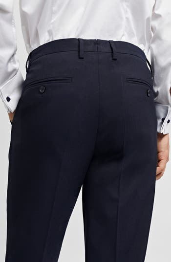 Superslim Fit Flat Front Stretch Dress Pants