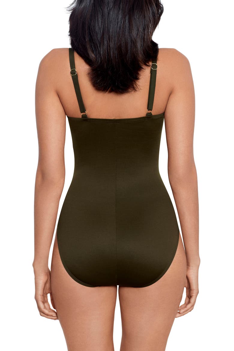 Network Mystique Underwire One-Piece Swimsuit, Alternate, color, NORI