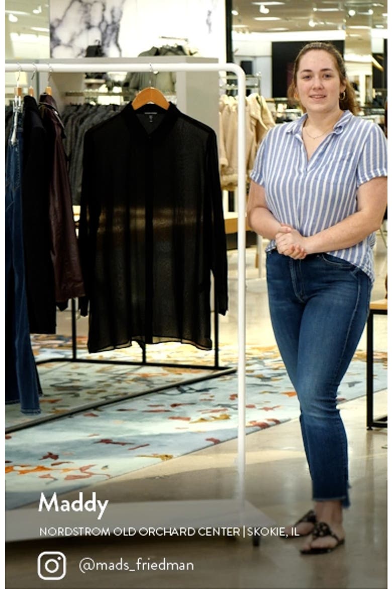 Classic Collar Long Silk Button-Up Shirt video