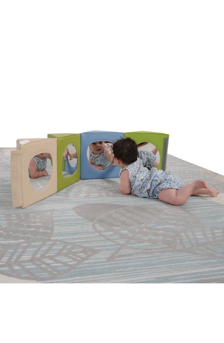 Kaplan Early Learning Company Tummy Time Reflection Cube, Alternate, color, Multicolored