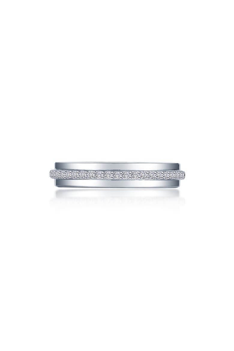 Simulated Diamond Sterling Silver Eternity Band Ring, Main, color, WHITE