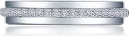 Lafonn Simulated Diamond Sterling Silver Eternity Band Ring