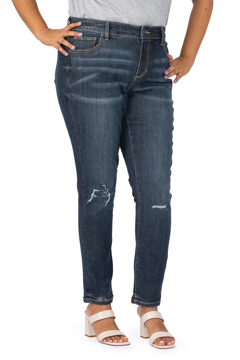 High Waist Ankle Skinny Jeans, Main, color, CARTER