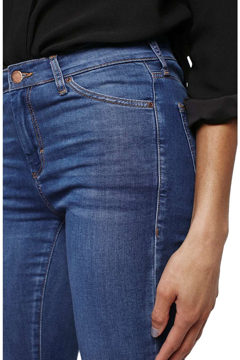 'Leigh' Ankle Skinny Jeans, Alternate, color, BLUE