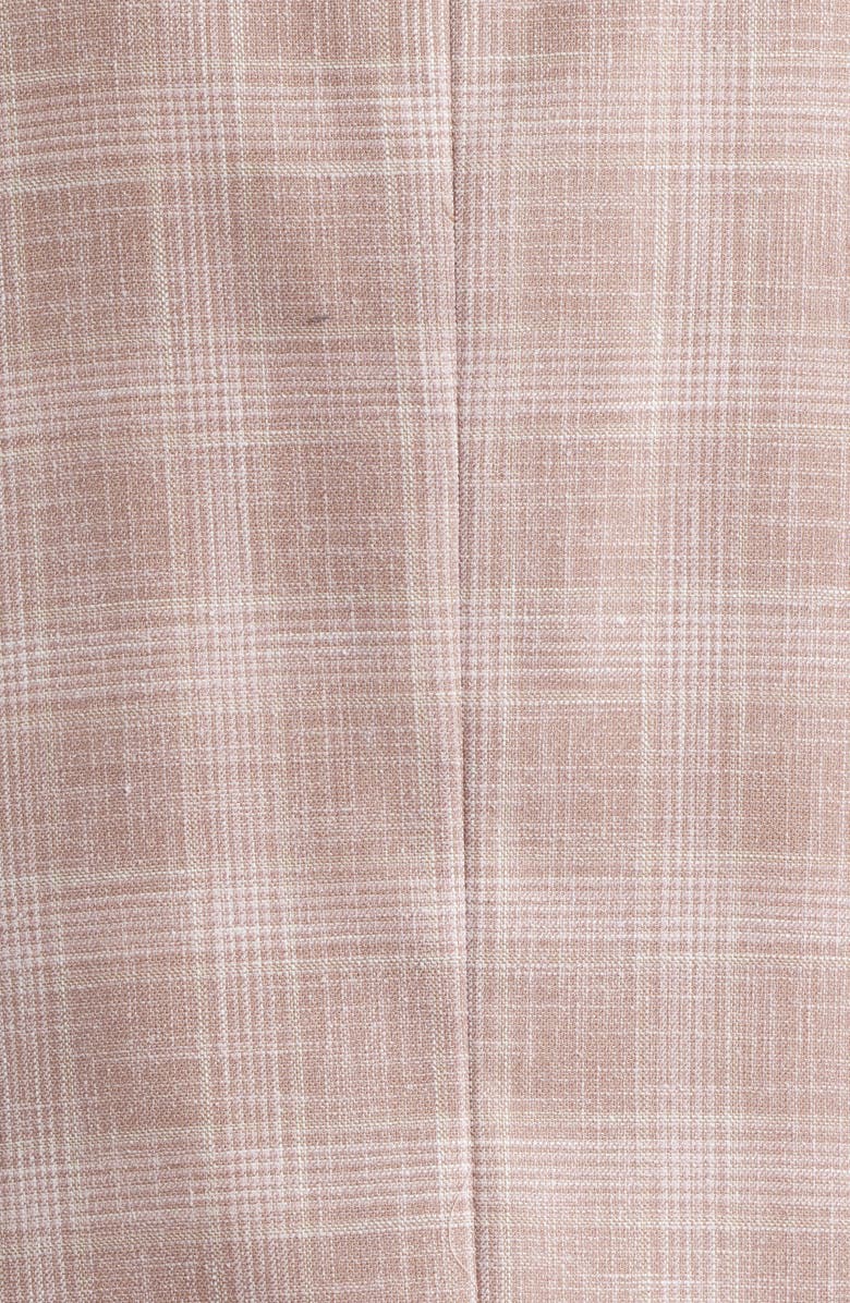 Peter Millar Hyperlight Soft Pink Plaid Wool & Silk Blend Sport Coat, Alternate, color, Pink