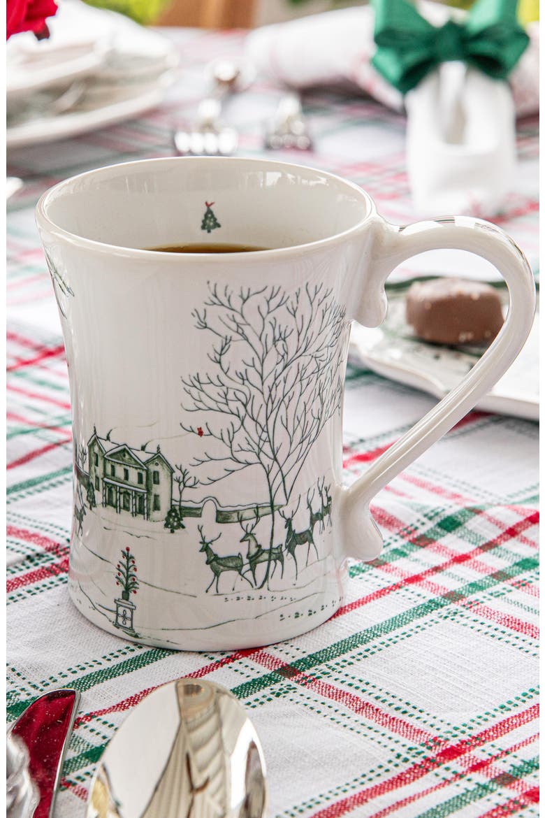 Country Estate Winter Frolic Mug, Alternate, color, EVERGREEN