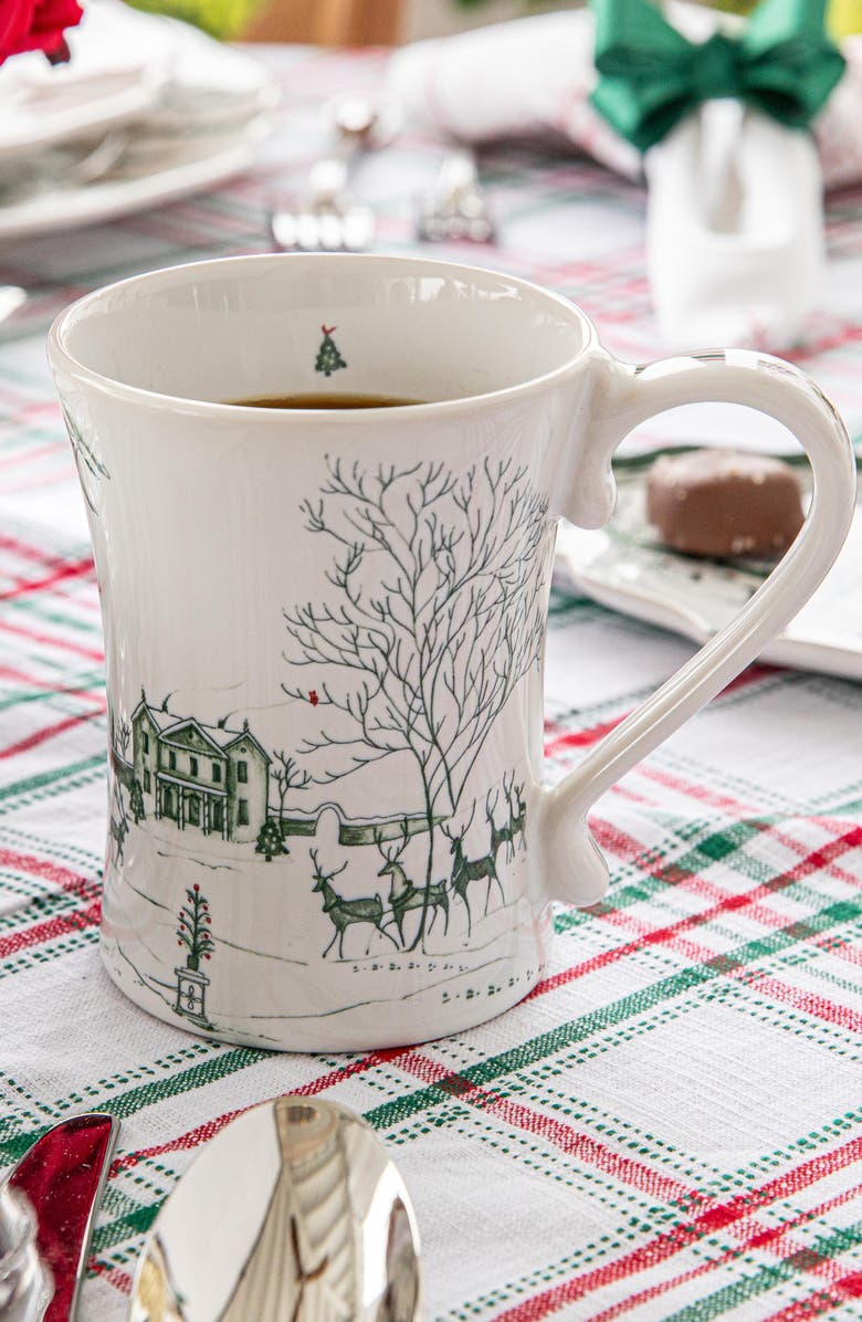 Juliska Country Estate Winter Frolic Mug, Alternate, color, Evergreen