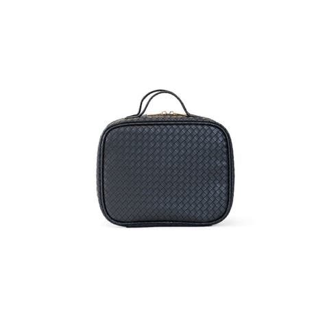 Woven Jet Makeup Bag