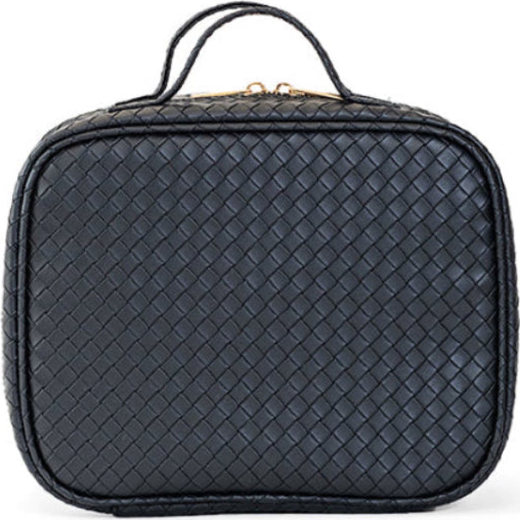 Trvl Design Woven Jet Makeup Bag In Black