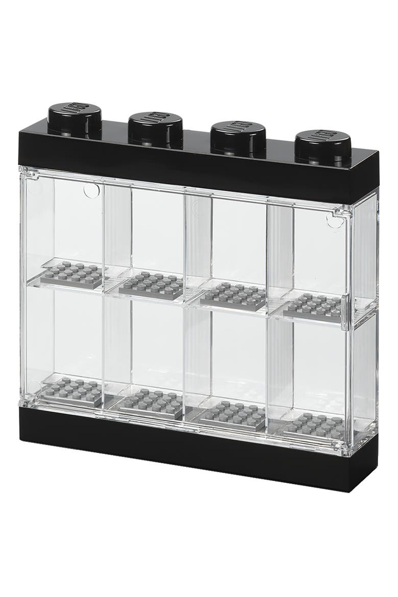 Minifigure Display Case 8, Alternate, color, Black