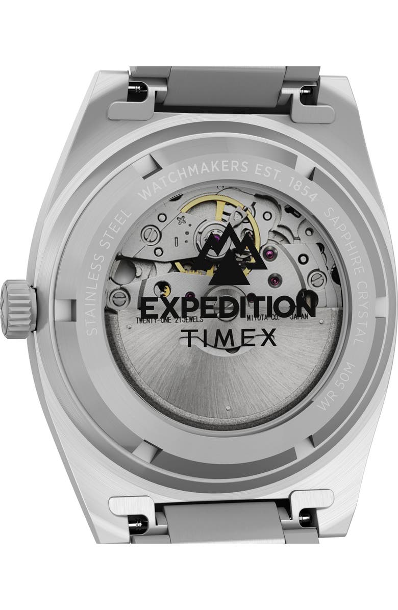 Timex<sup>®</sup> Expedition<sup>®</sup> Capstone Automatic Bracelet Watch, 39mm, Alternate, color, Black