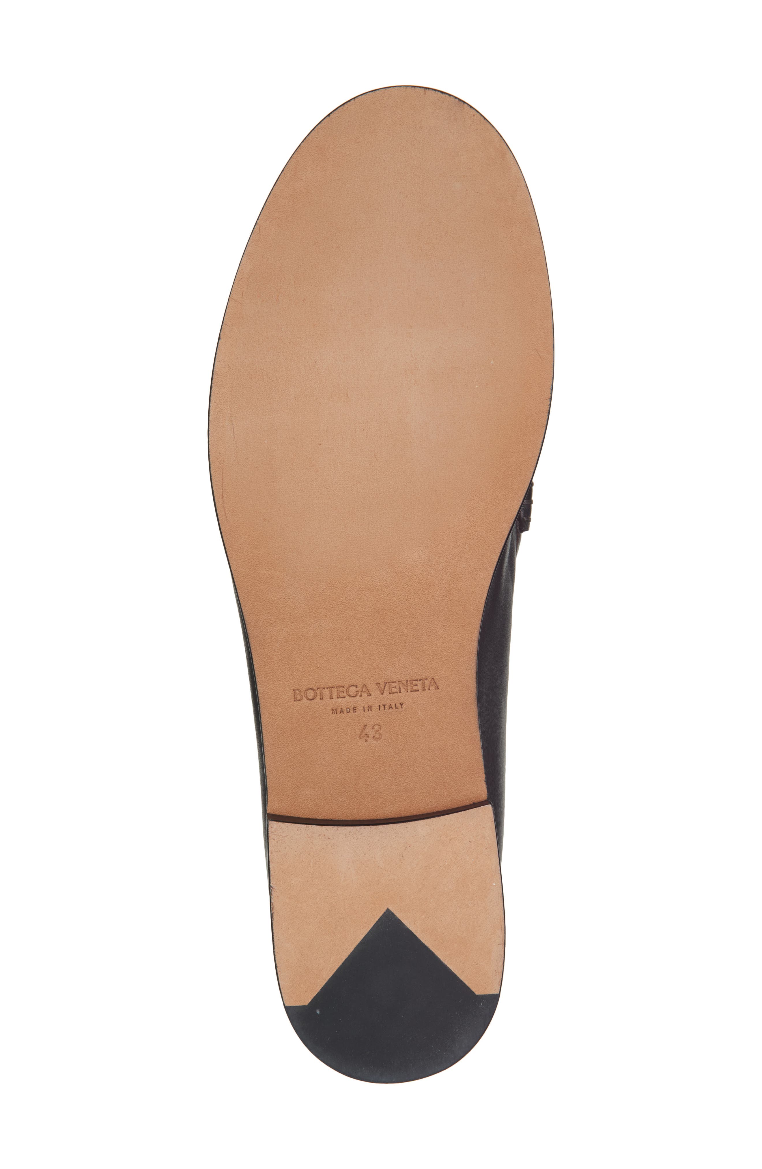 Bottega Veneta Silenzio Leather Loafer, Alternate, color, 2006 Espresso