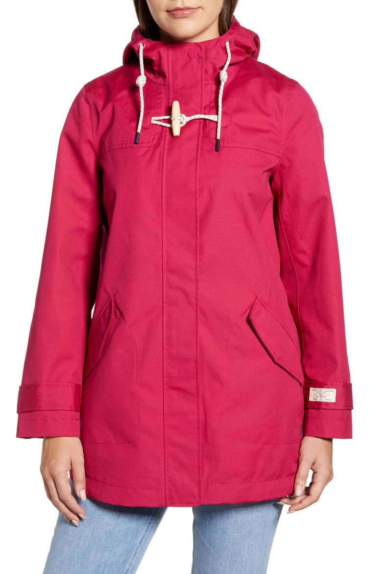 Coast Waterproof Hooded Jacket, Alternate, color, BERRY