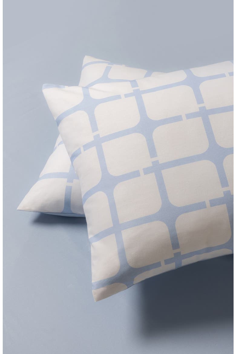 Geo Turkish Cotton Pillowcases, Alternate, color, BLUE