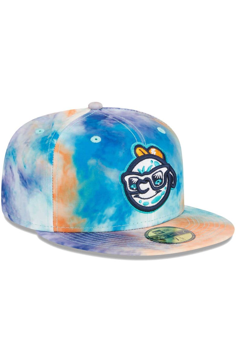 New Era Men's New Era Teal Asheville Tourists Theme Nights Asheville Hippies  59FIFTY Fitted Hat, Alternate, color, 