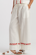 Chinti & Parker Linen-Blend Strawberry Trousers