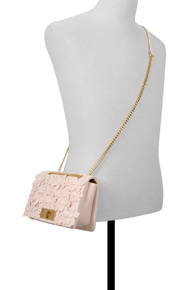 ALDO Florellaa Faux Leather Crossbody Bag, Alternate, color, Light Pink