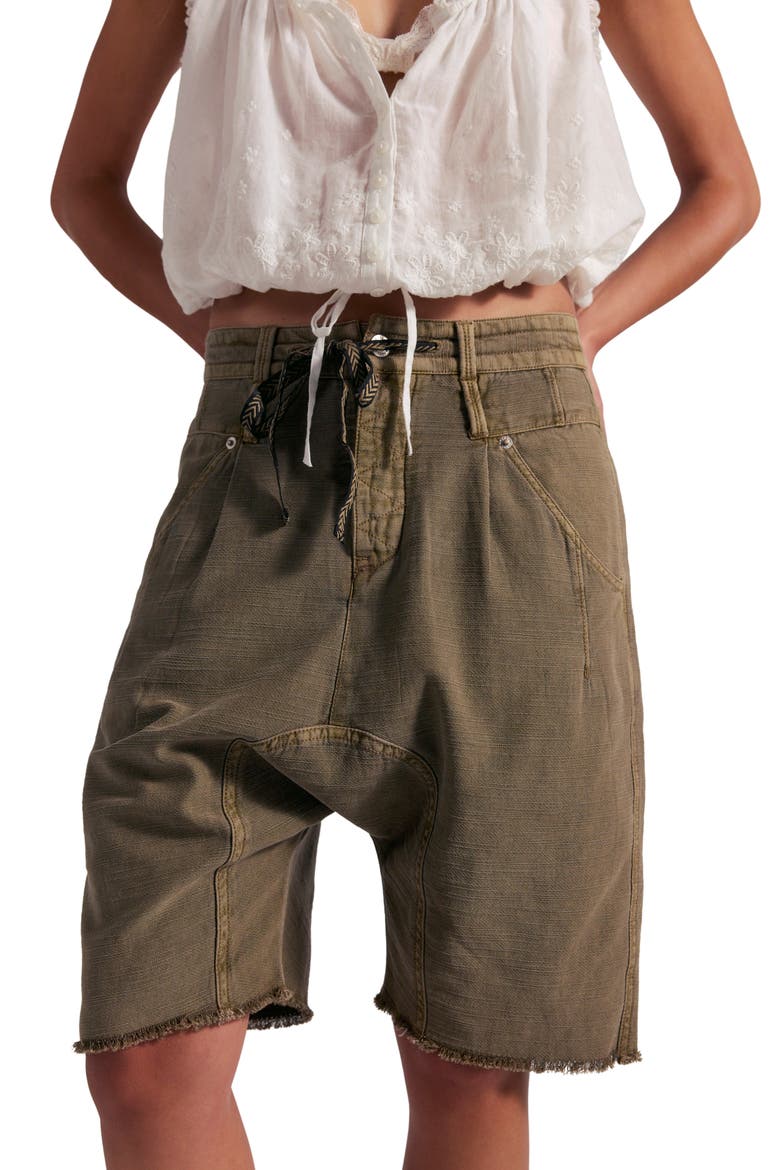 Sage Tie Waist Shorts, Alternate, color, DUSTED COCOA