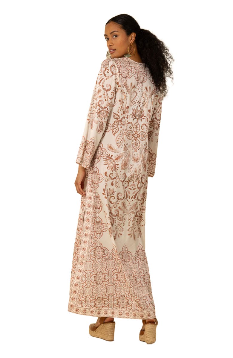 Halebob Nalani Charmeuse Caftan Dress, Alternate, color, 