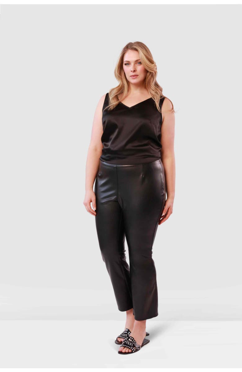 Gabriella Rossetti Betta Vegan Leather Pant, Alternate, color, 