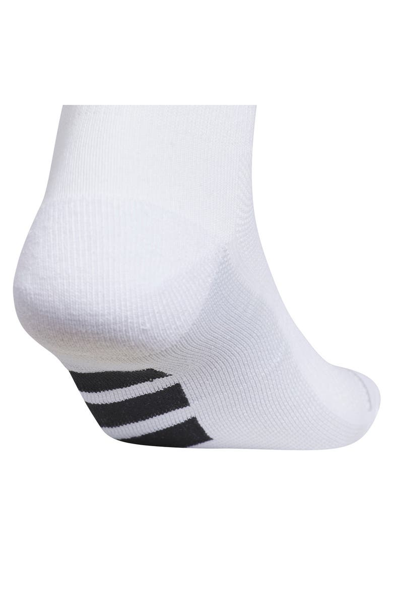 adidas Superlite All Day 3-Pack AEROREADY Quarter Training Socks, Alternate, color, White/ Black/ Clear Grey
