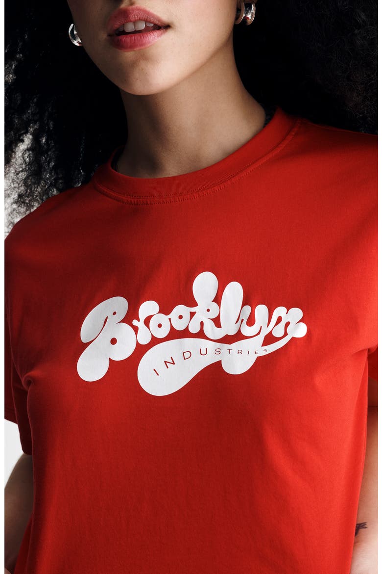Logo Cotton Graphic T-Shirt, Alternate, color, GOJI BERRY
