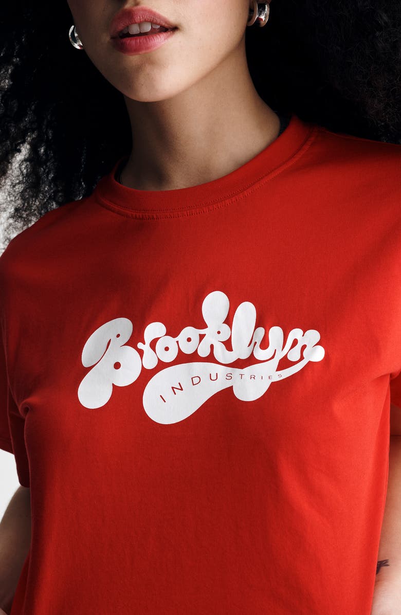 Brooklyn Industries Logo Cotton Graphic T-Shirt, Alternate, color, 