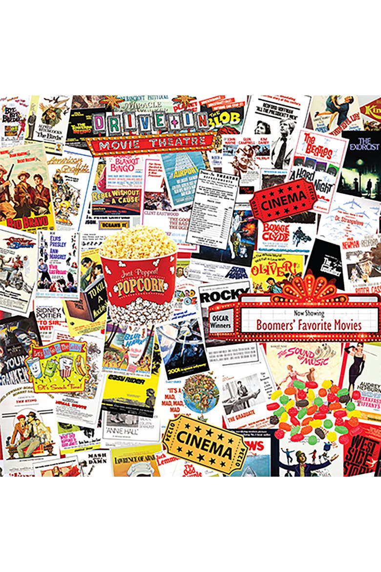 Boomers' Favorite Movies by Steve Smith, 24" x 30", 1000 Piece Puzzle, Alternate, color, Multicolored