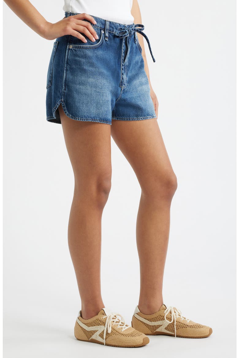 Ultra Featherweight Nolan Drawstring Denim Shorts, Alternate, color, EMERSON