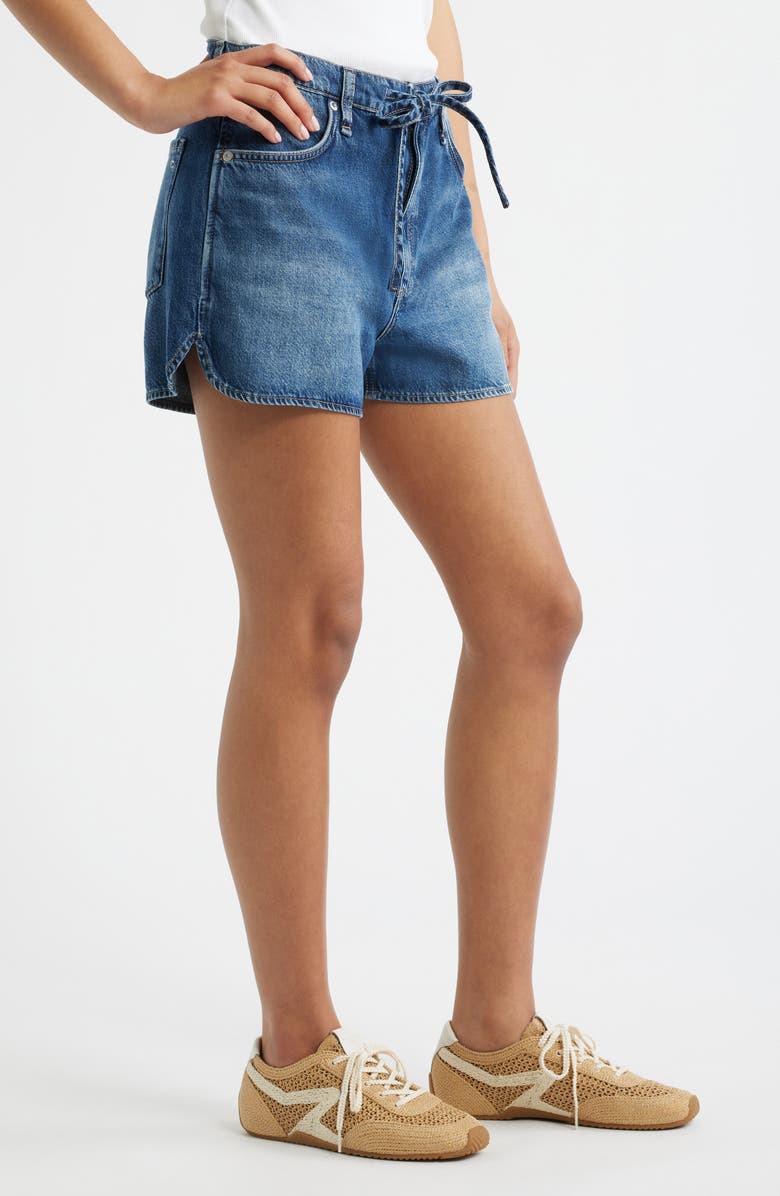 rag & bone Ultra Featherweight Nolan Drawstring Denim Shorts, Alternate, color, Emerson