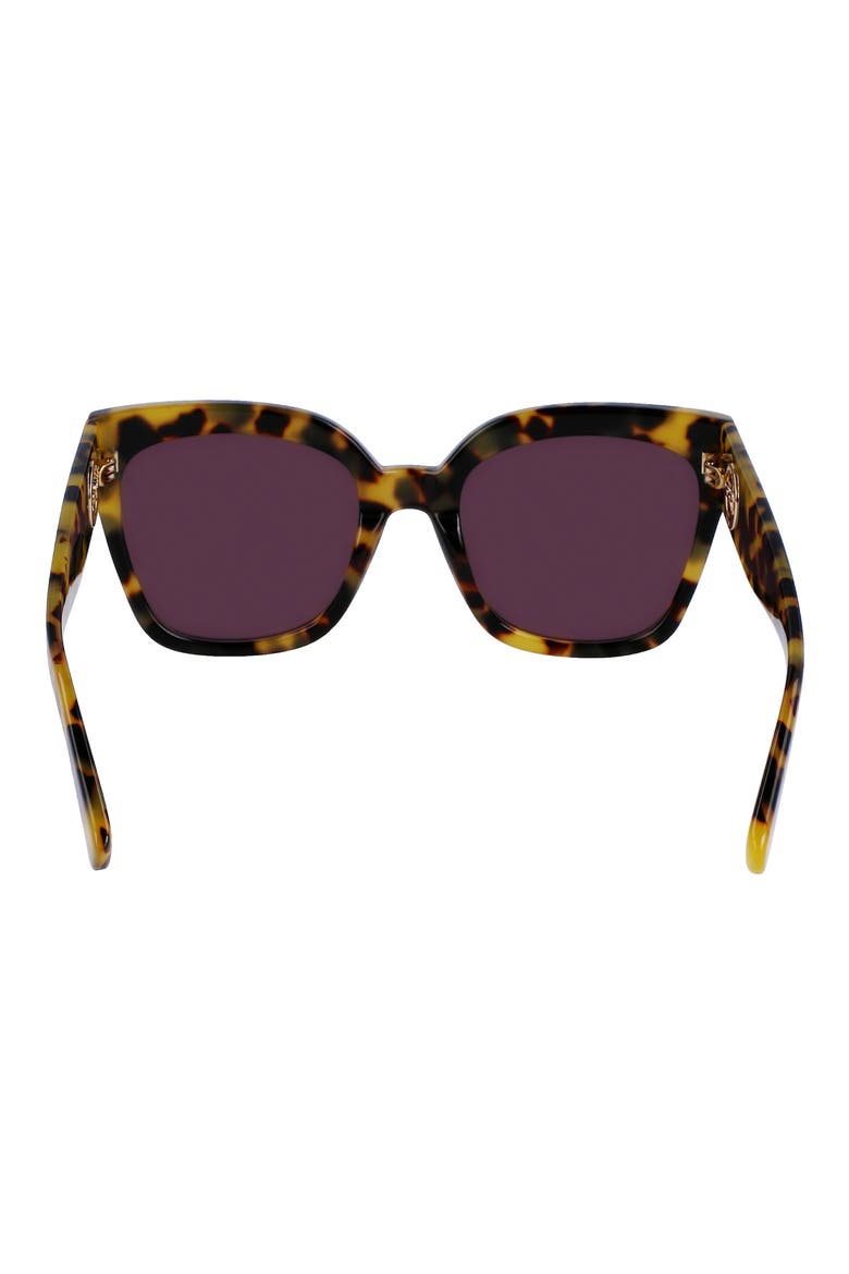 Medallion 52mm Tea Cup Sunglasses, Alternate, color, TOKYO HAVANA