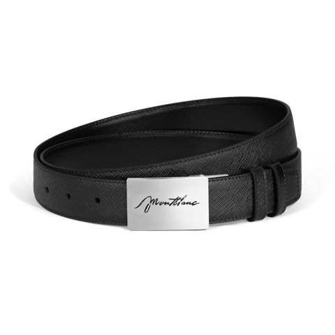 Sartorial Leather 30mm Plate Buckle Reversible Belt