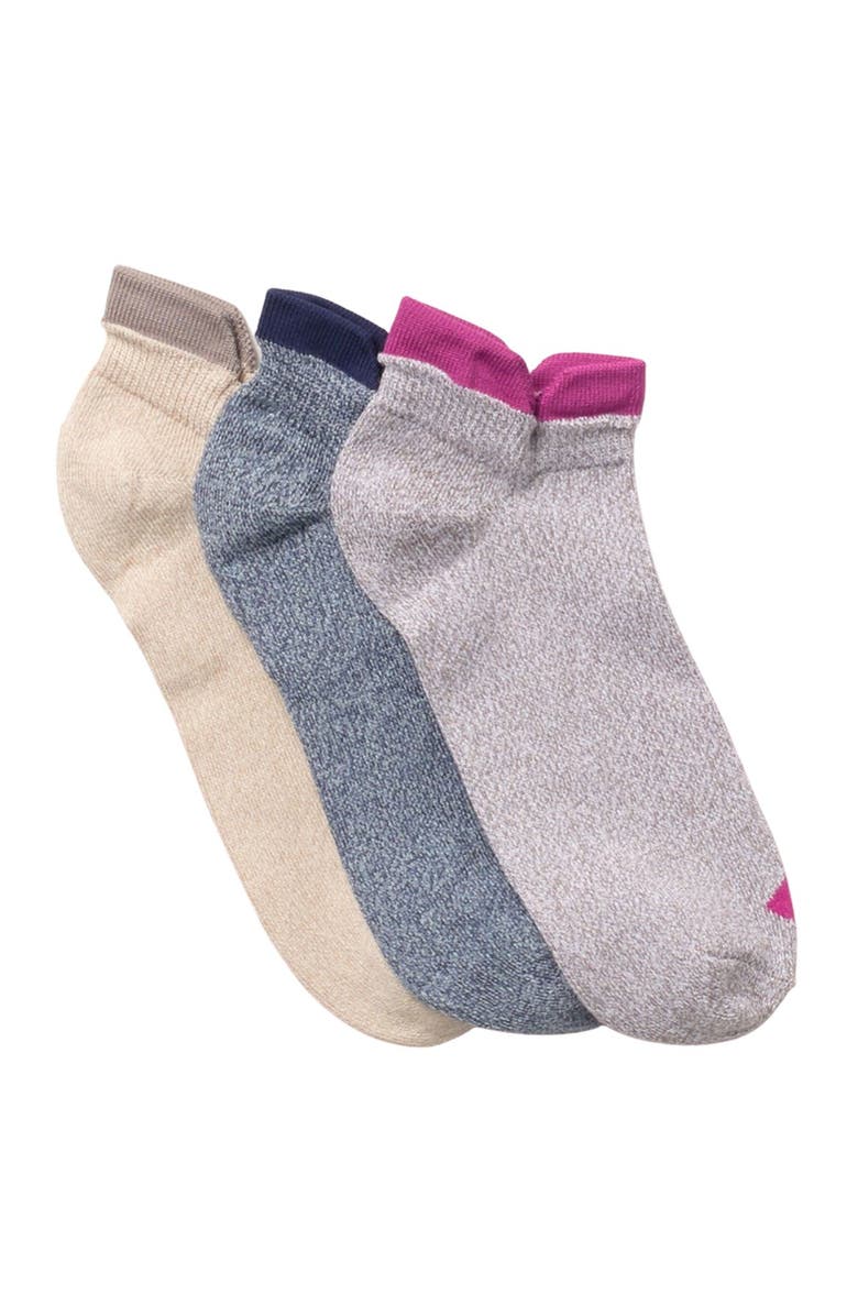 Sperry Double Tab Low-Cut Socks - Pack of 3, Main, color, 