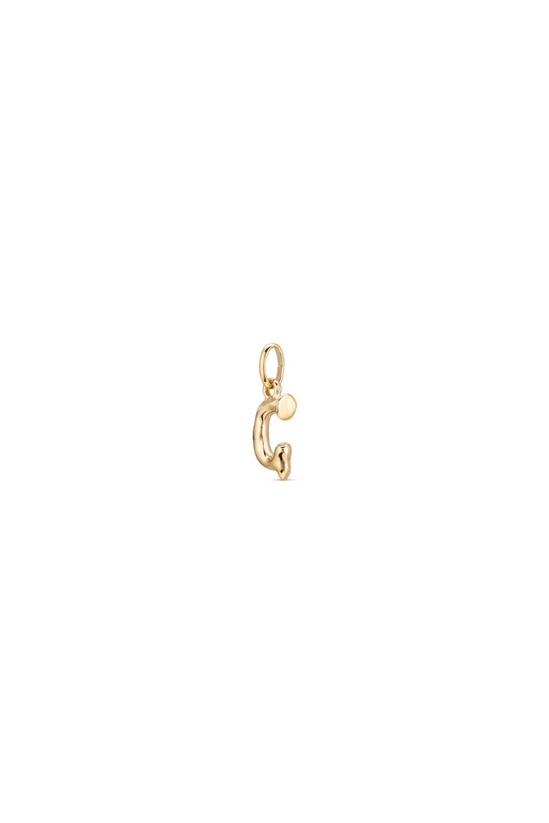18K Gold-Plated Letter G Charm, Alternate, color, Gold