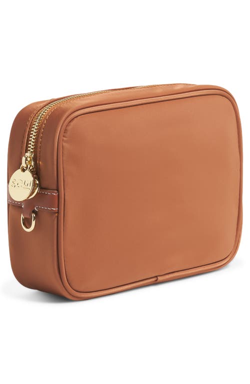 Stoney Clover Lane Compact Nylon Camera Crossbody Bag In Brown